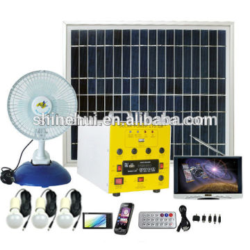 Sistema de energía solar Protable // 100w Mini kits de energía solar // Para uso doméstico